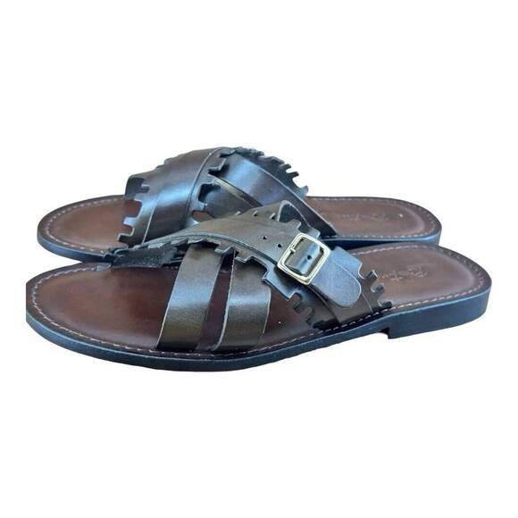 Re Ferdinando Luxury Men size 10.5-11 Slide  Sandals main image 5